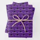 Script Name Graduation Cap Class Year Purple