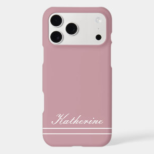 Script Name Minimalist Dusty Rose