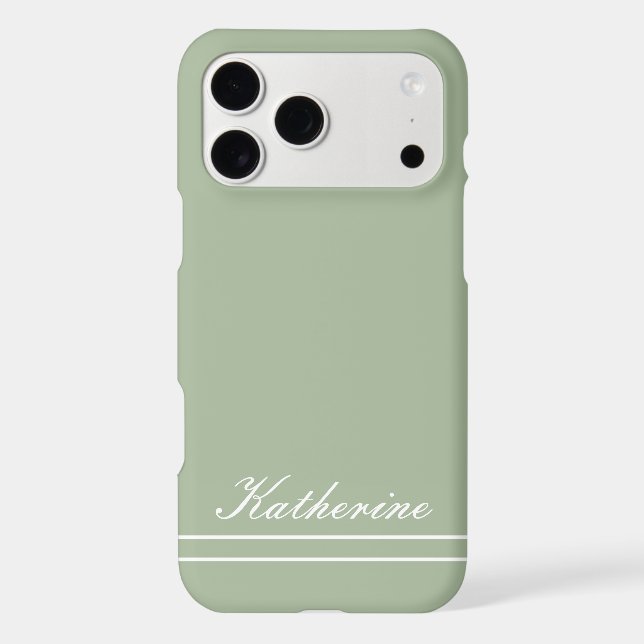 Script Name Minimalist Green Eucalyptus (Back)