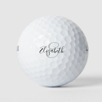 Script Name Monogram Personalised Golf Balls