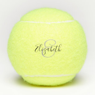 Script Name Monogram Personalised Tennis Balls