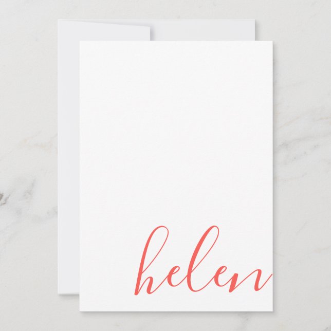 Script Name Note Card (Front)