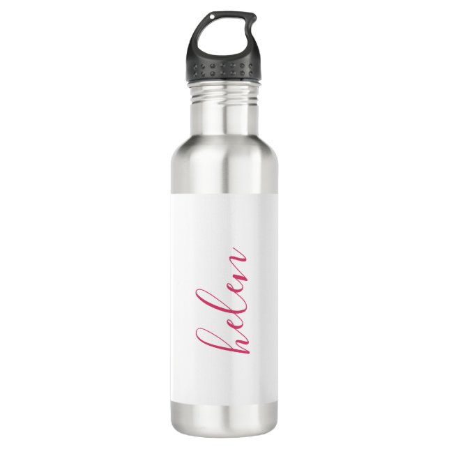 Script Name Personalised Gift Custom Pink 710 Ml Water Bottle (Front)