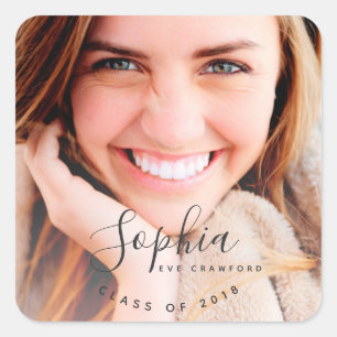 SCRIPT NAME SQUARE STICKER