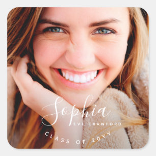 SCRIPT NAME SQUARE STICKER