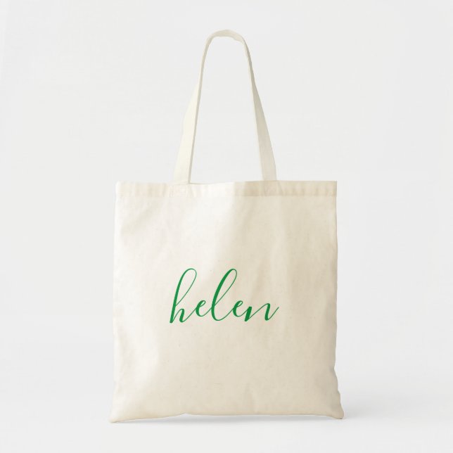 Script Name Tote Bag (Front)