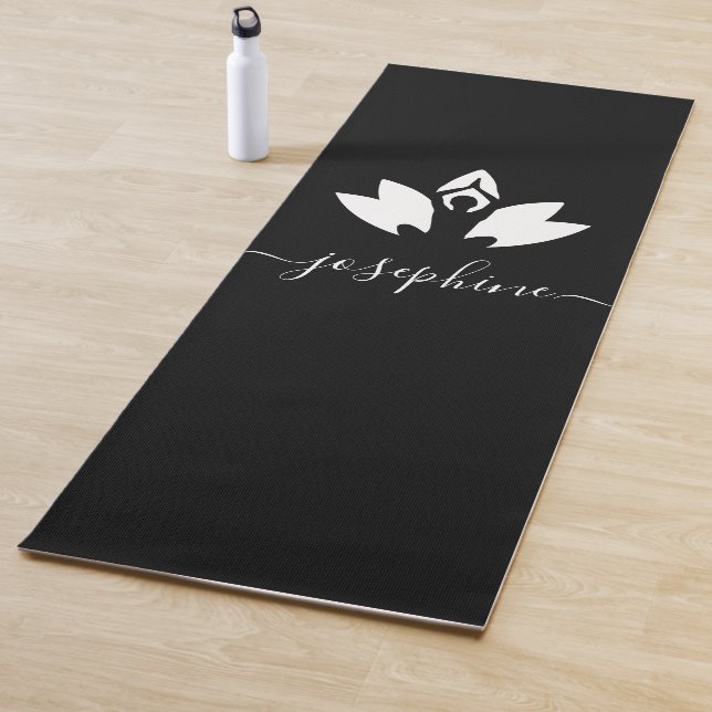 Script Name Yoga Pose Lotus Personalised Mat (In Situ)