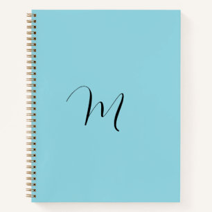 Script Personalised name Custom Name Blue Notebook