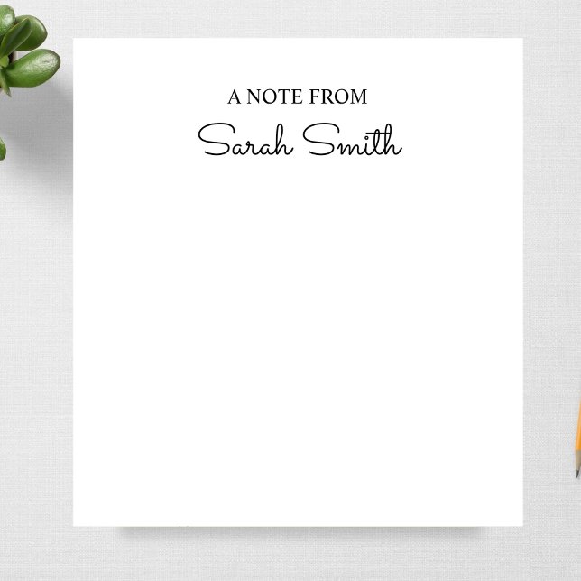 Script Personalized Name Notepad Gift for Writers (Creator Uploaded)