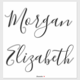  Script Personalized Name stickers