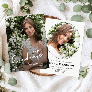 Script Photo Graduation Party  Invitation