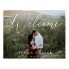 Script Photo Wedding Welcome Sign Poster