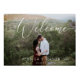 Script Photo Wedding Welcome Sign Poster