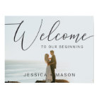 Script Photo Wedding Welcome Sign Poster