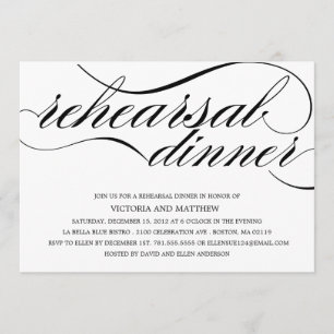 SCRIPT   REHEARSAL DINNER INVITATION