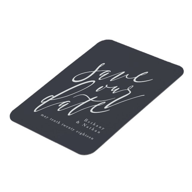 SCRIPT SAVE OUR DATE MAGNET (Left Side)