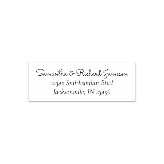 Script Signature Family Create Your Own Self-inking Stamp (Design)