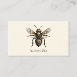 Script Signature Personalised Bee Calling Card