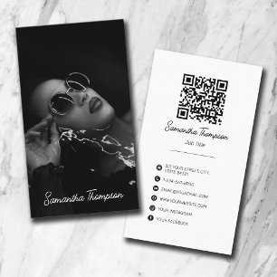 Script Signature Professional Photography Business Card