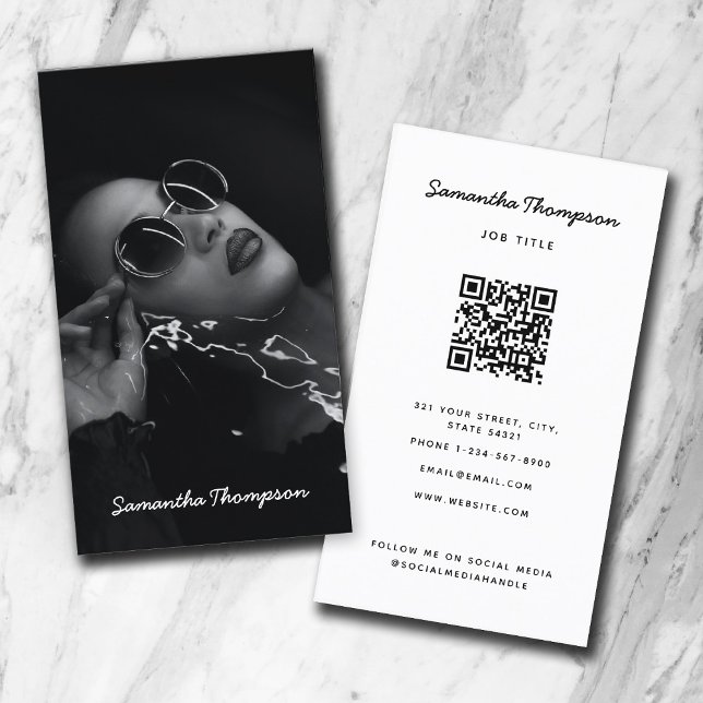 Script Signature Professional Photography  Business Card (Creator Uploaded)