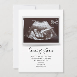 Script Sonogram Coming Soon Pregnancy Announcement