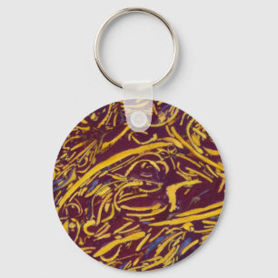 Script Stone Key Ring