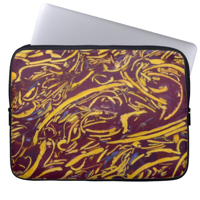 Script Stone Laptop Sleeve (Front)