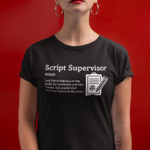 Script Supervisor Definition Dark Mode - Film Crew