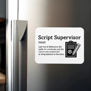 Script Supervisor Definition - Movie 3" x 4" Flex Magnet