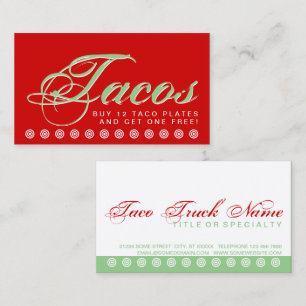 script TACOS customer loyalty card