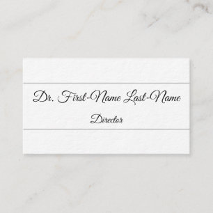 Script Text Director Profile Card