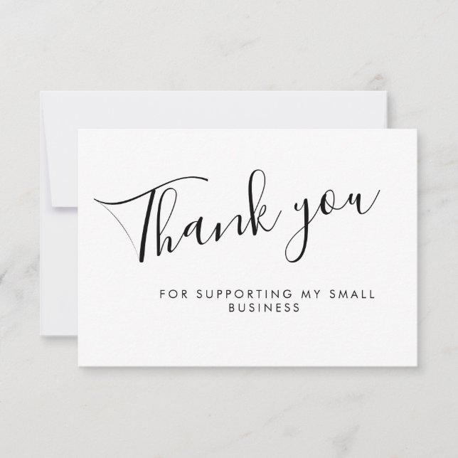 Script Thank You Card Discount Code Review Busines (Front)