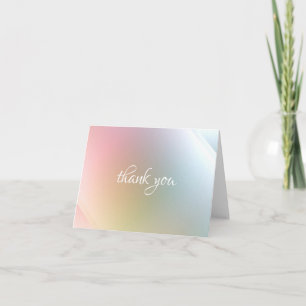 Script Thank You Modern Abstract Colourful Templat Card