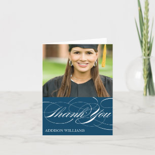 SCRIPT THANKS GRADUATION THANK YOU CARD