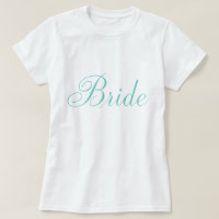 Script Typography Mint Green "Bride"