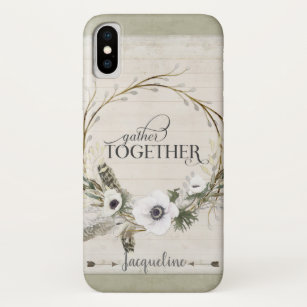 Script Typography Rustic Farm Gather Together Art Case-Mate iPhone Case