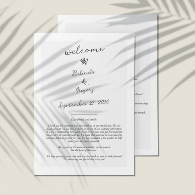 Script Typography Wedding Program Itinerary  Programme (Script Typography Wedding Program Itinerary)