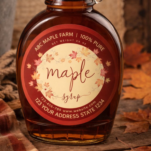 Script Vintage maple syrup labels (Creator Uploaded)