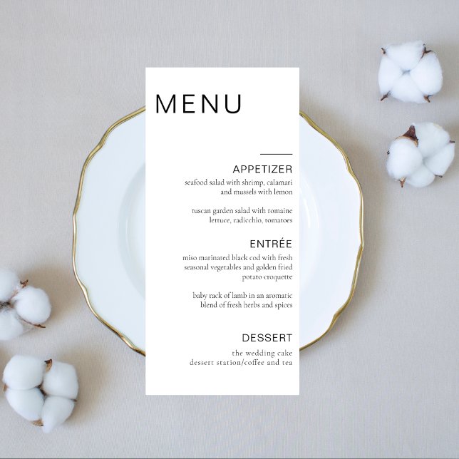 Script Wedding Dinner Menu Reception Dinner Menu  (Creator Uploaded)
