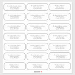 Script Wedding Envelope Address Stickers<br><div class="desc">Add your guests names and address to these sticker labels.  21 labels per sheet.  These labels are white - just peel and stick onto the envelop.</div>