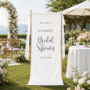 Script Wedding Welcome Bridal Shower Engaged Banner