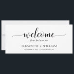 Script Welcome Wedding Table Seating Header Card<br><div class="desc">Modern and elegant design printed Gold & White Calligraphy Script Welcome Wedding Table Seating Header Card that can be customised with your text and add each table number card to your cart, one by one. Please click the "Customise it" button and use our design tool to modify this template. Check...</div>