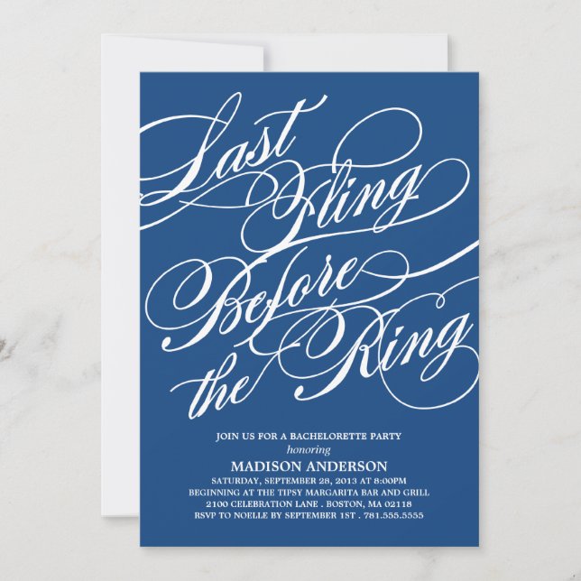 SCRIPTED | BACHELORETTE PARTY INVITATION (Front)