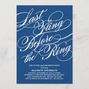 SCRIPTED   BACHELORETTE PARTY INVITATION