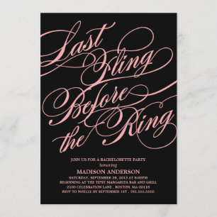 SCRIPTED   BACHELORETTE PARTY INVITATION