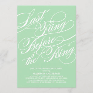 SCRIPTED BACHELORETTE PARTY INVITATION