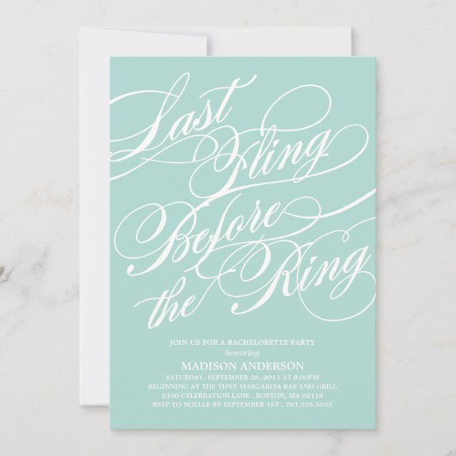 SCRIPTED | BACHELORETTE PARTY INVITATION (Front)