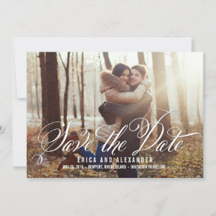 Scripted Beauty Save The Date Card
