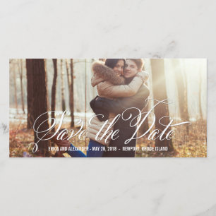 Scripted Beauty Save The Date Photo Cards