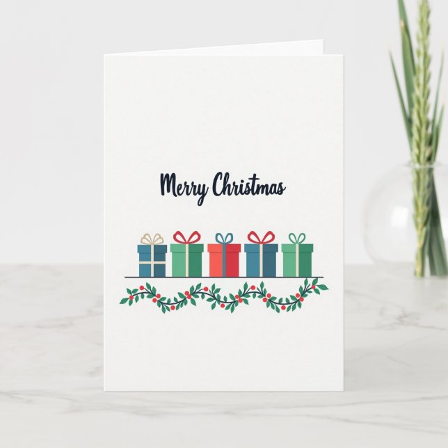 Scripted Christmas Gift Card (Front)